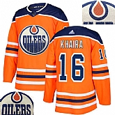 Oilers #16 Khaira Orange With Special Glittery Logo Adidas Jersey,baseball caps,new era cap wholesale,wholesale hats